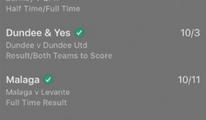 CASH OUT Our punter cashed out for £3,100 after 88 minutes